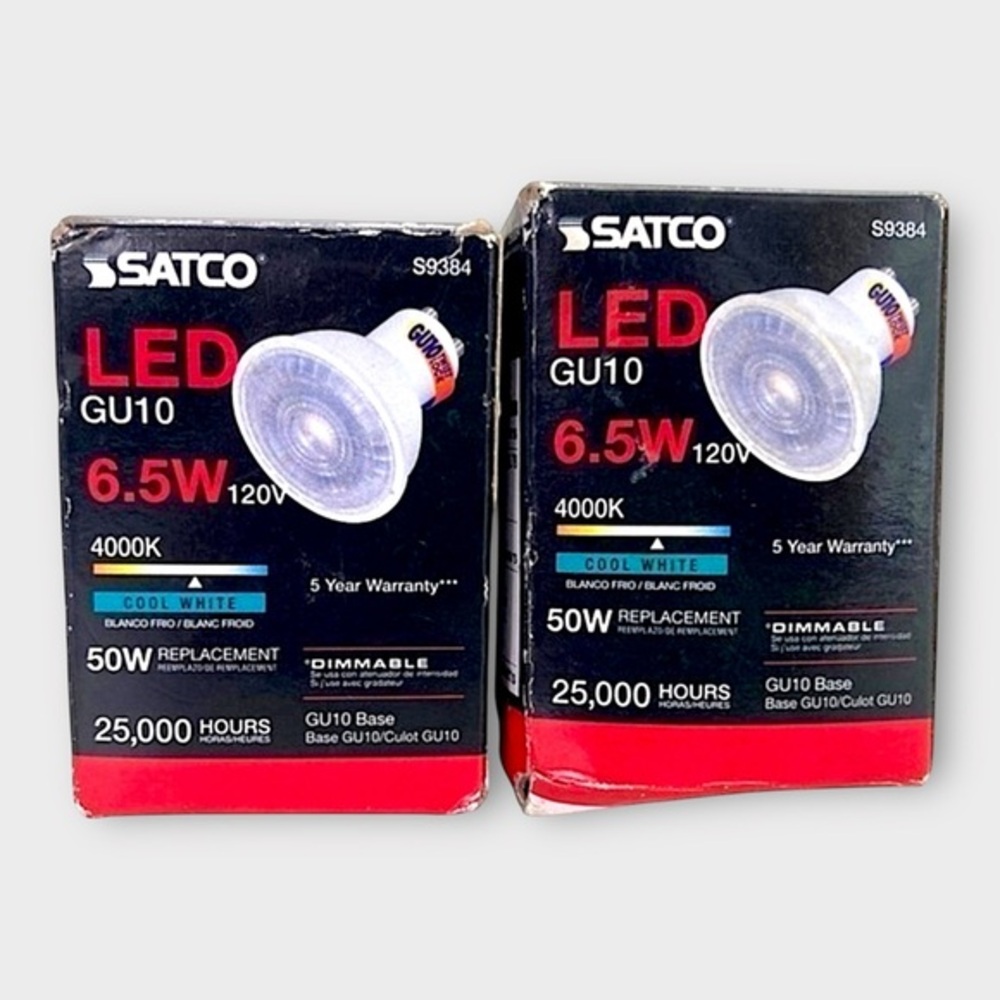 2 Pack GU10 LED Bulbs 6.5W Dimmable Warm White Home Recessed Track‎ Lights